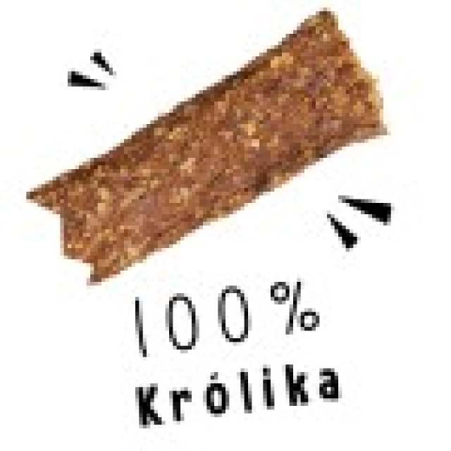 Ласощі для собак PAKA ZWIERZAKA Stripsy з кроликом 80 г (5907780109297)
