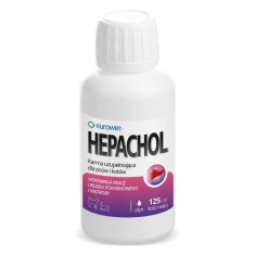 Кормова добавка для печінки для собак і котів EUROWET Hepachol 125 мл (5907785440241)