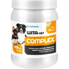 Кормова добавка для собак EUROWET Wita-Vet Junior + Adult 400 таблеток (5907785440821)