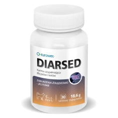 Таблетки для підтримки шлунка для собак і котів EUROWET Diarsed 30 шт (5907785443365)