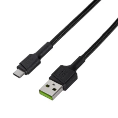 Кабель Green Cell PowerStream USB-A - USB-C 30 см Ultra Charge QC 3.0 (KABGC25)