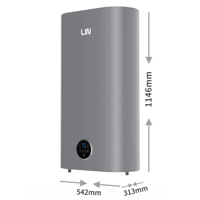 Водонагрівач електричний Lin LIFVD1SMGY 100 л Wi-Fi Grey (5908019215109)