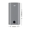 Водонагрівач електричний Lin LIFVD1SMGY 100 л Wi-Fi Grey (5908019215109)