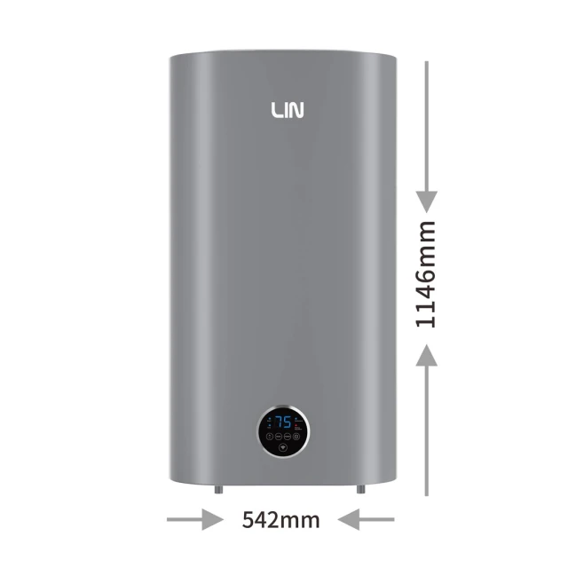 Водонагрівач електричний Lin LIFVD1SMGY 100 л Wi-Fi Grey (5908019215109)