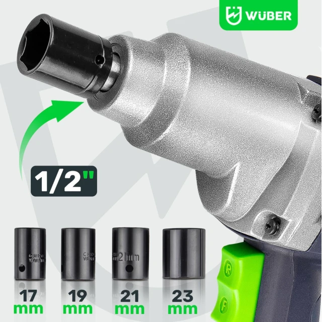 Гайковерт ударний електричний Wuber 800 Нм 1/2