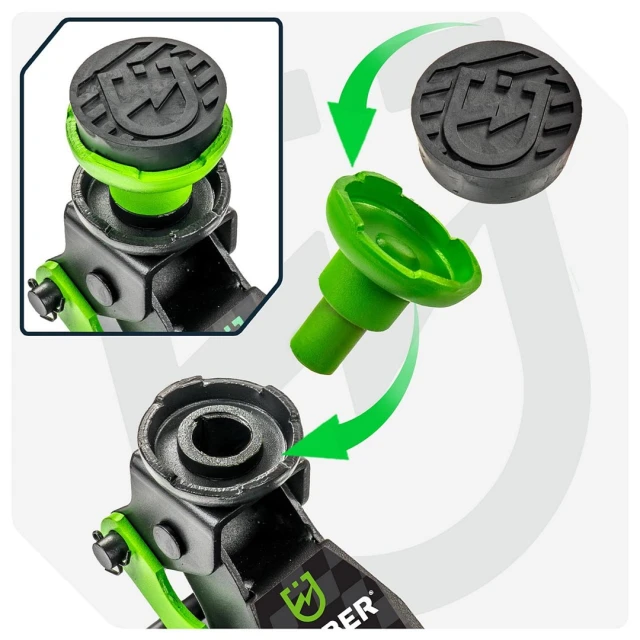Домкрат автомобільний низькопрофільний Wuber 90-360 мм 2,5 т (5908239734749)