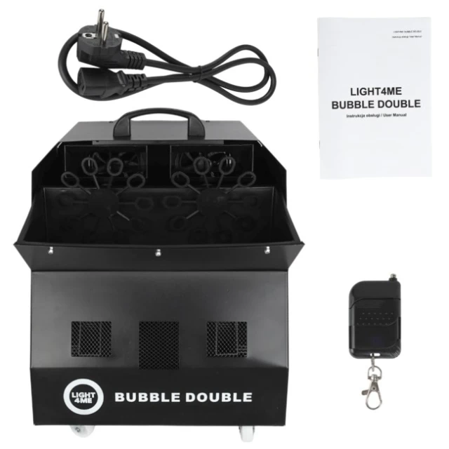 Генератор бульбашок Light4Me BUBBLE DOUBLE 300 Вт з бездротовим пультом (5908249837102)