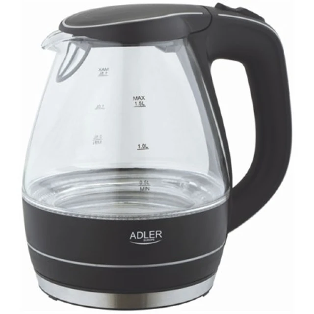 Електрочайник Adler AD1224 1,5 л 2000 Вт Black (5908256832732)