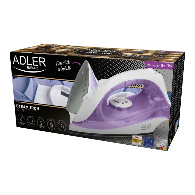 Праска Adler AD 5019 1600 Вт Violet (5908256833364)