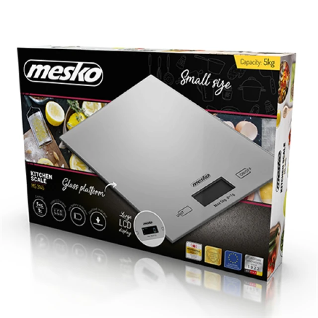 Весы кухонные Mesko MS 3145 макс. 5 кг шаг 1 г Silver (5908256834217)