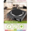 Електроплитка Adler MS6508 1000 Вт 1 конфорка Black (5908256839014)
