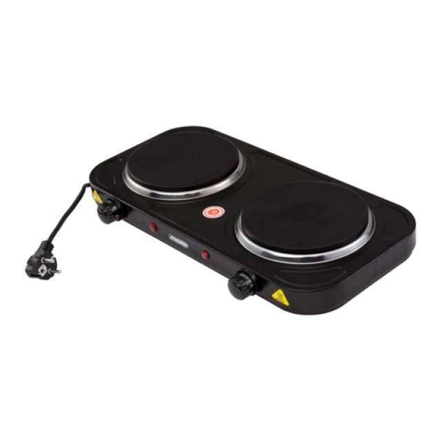 Електроплитка Adler MS 6509 2 конфорки 2000 Вт Black (5908256839137)