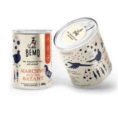 Вологий корм для собак BEMO з фазаном і морквою 400 г (5908261554483)