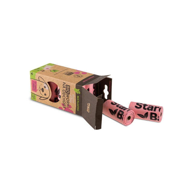Пакеты для уборки ZOLUX Starchbag компостируемые Pink 15 шт (5908261595967)