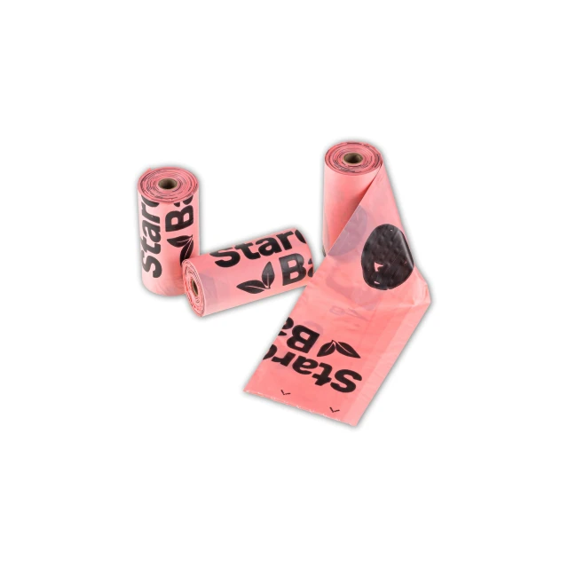 Пакеты для уборки ZOLUX Starchbag компостируемые Pink 15 шт (5908261595967)