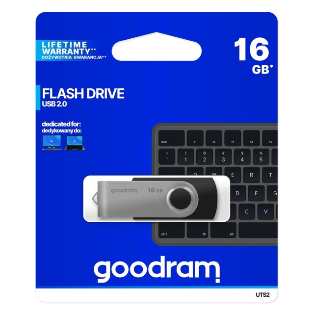 USB-флешка Goodram Twister UTS2-0160K0R11 16GB USB 2.0 Black (5908267920350)