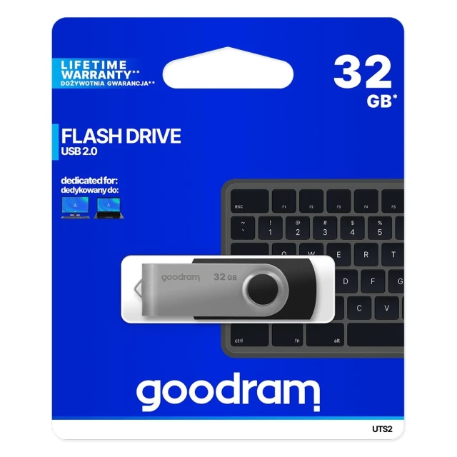 USB-флешка Goodram Twister UTS2-0320K0R11 32GB USB 2.0 Black (5908267920381)