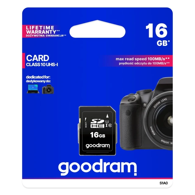 Карта пам'яті Goodram S1A0-0160R12 16GB Class 10 U1 V10 (5908267930205)
