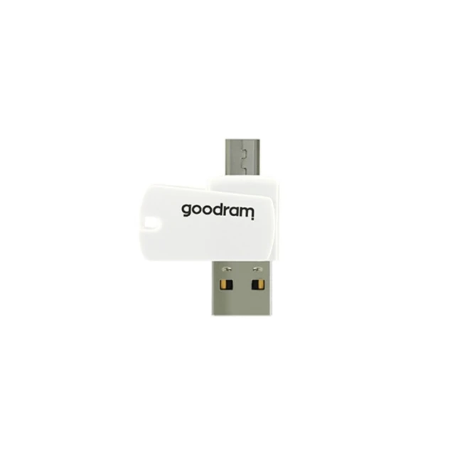 Картридер Goodram All In One M1A4 USB A + Micro USB + карта microSD 64GB с адаптером (5908267930281)