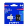 Картридер Goodram All In One M1A4 USB A + Micro USB + карта microSD 64GB с адаптером (5908267930281)