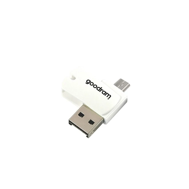 Картридер Goodram All In One M1A4 USB A + Micro USB + карта microSD 64GB с адаптером (5908267930281)