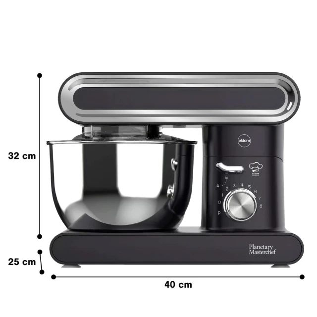 Кухонная машина Eldom Retti WRK1400 1400 Вт 6,2 л Black (5908277380106)