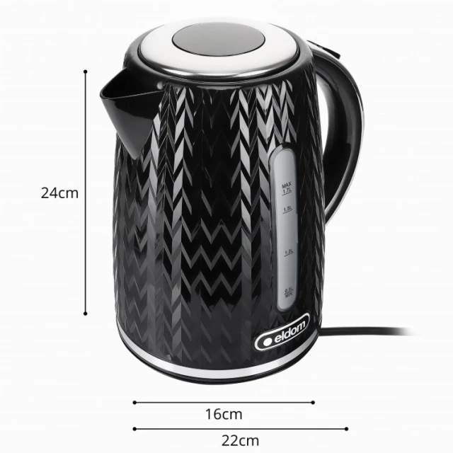 Електрочайник Eldom Nelo C260C 2000 Вт 1,7 л Black (5908277385392)