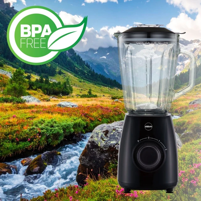 Блендер Eldom BK6 Noxar 1000 Вт 1,8 л 22000 об/хв Black (5908277389765)