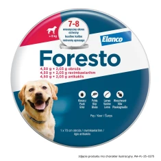 Нашийник від бліх і кліщів для собак Elanco від 8 кг Foresto 70 см (5909990908462)