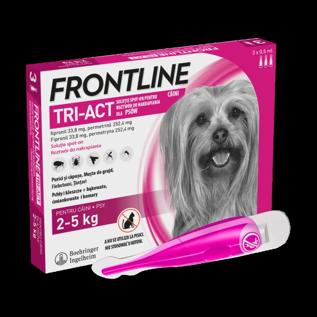 Краплі для собак Frontline Tri-Act 2-5 кг 3 шт x 0,5 мл (5909991237547)