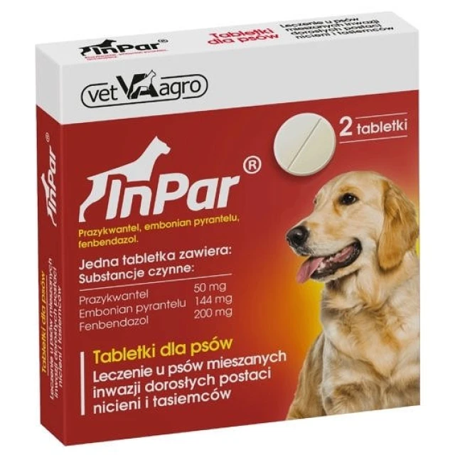 Таблетки для собак Vet-Agro InPar 2 шт (5909991242343)