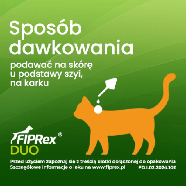 Краплі для котів і тхорів Vet-Agro Fiprex Duo 0,5 мл (5909991428525)