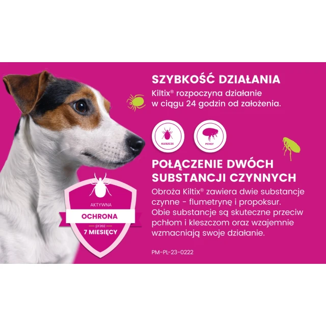 Нашійник для собак Bayer Kiltix від кліщів і бліх 53 см (5909997000787)