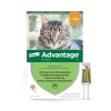 Краплі на холку для котів Bayer Advantage до 4 кг 4 шт x 0,4 мл (5909997007557)