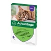 Краплі на холку для котів Bayer Advantage понад 4 кг 4 шт x 0,8 мл (5909997007571)
