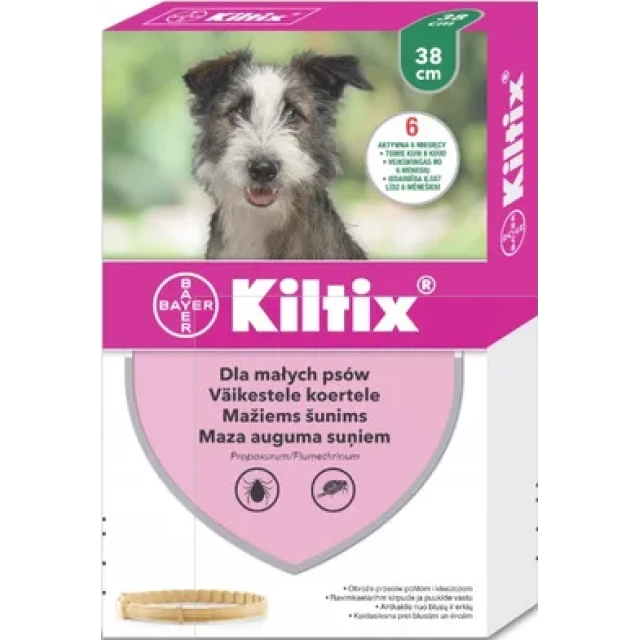 Нашийник для собак Bayer Kiltix від кліщів і бліх 38 см (5909997008103)