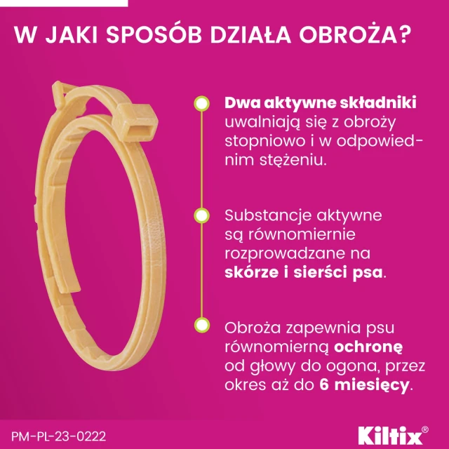 Нашийник для собак Bayer Kiltix від кліщів і бліх 38 см (5909997008103)
