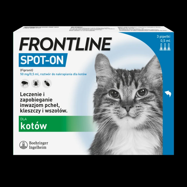 Капли для котов Frontline Spot-On 3 шт x 0,5 мл (5909997019574)