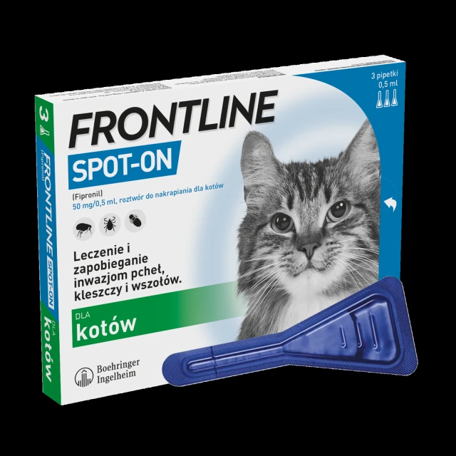 Капли для котов Frontline Spot-On 3 шт x 0,5 мл (5909997019574)