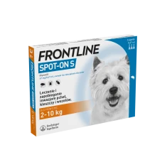 Краплі від бліх і кліщів для собак Frontline Spot On 2–10 кг 3 шт x 0,67 мл (5909997019635)
