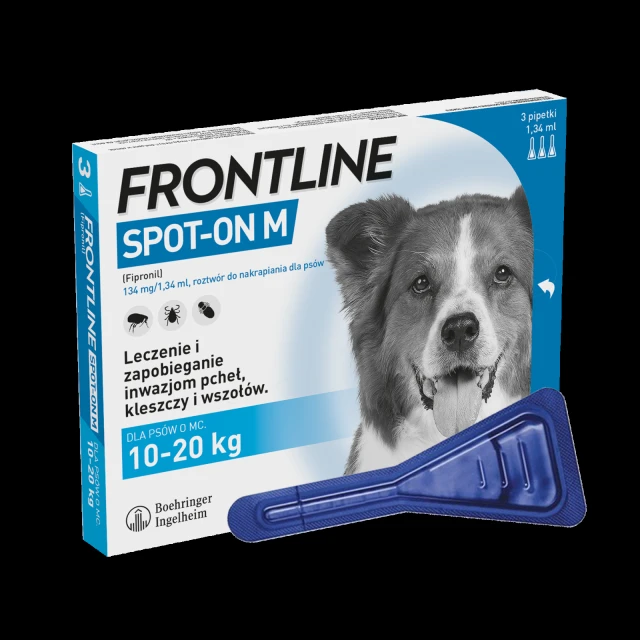 Капли для собак Frontline Spot-On 10-20 кг 3 шт x 1,34 мл (5909997019697)