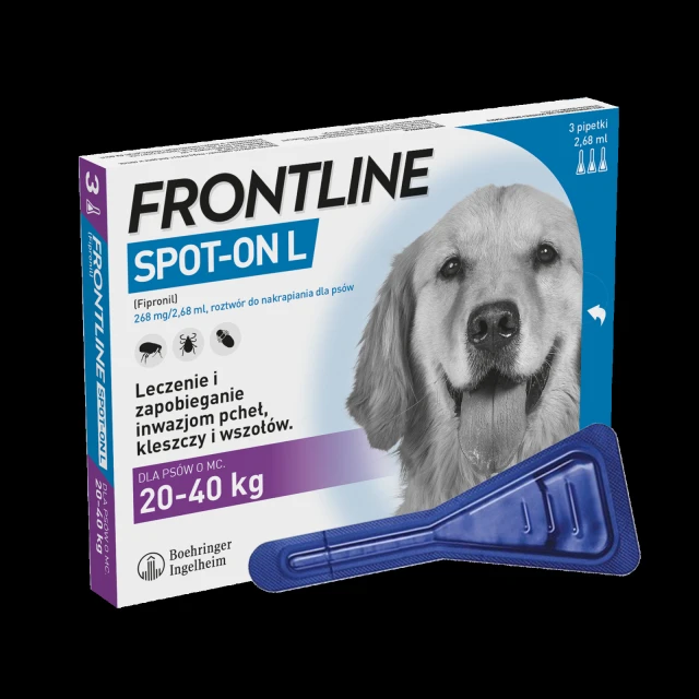 Краплі для собак Frontline Spot-On 20-40 кг 3 шт x 2,68 мл (5909997019789)