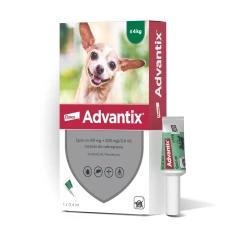 Краплі для собак Bayer Advantix від кліщів і бліх до 4 кг 0,4 мл (5909997023984)