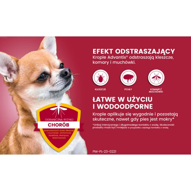 Краплі для собак Bayer Advantix від кліщів і бліх до 4 кг 0,4 мл (5909997023984)
