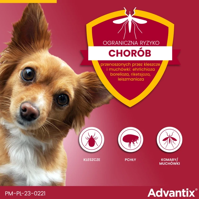 Краплі для собак Bayer Advantix від кліщів і бліх до 4 кг 4 шт x 0,4 мл (5909997024011)