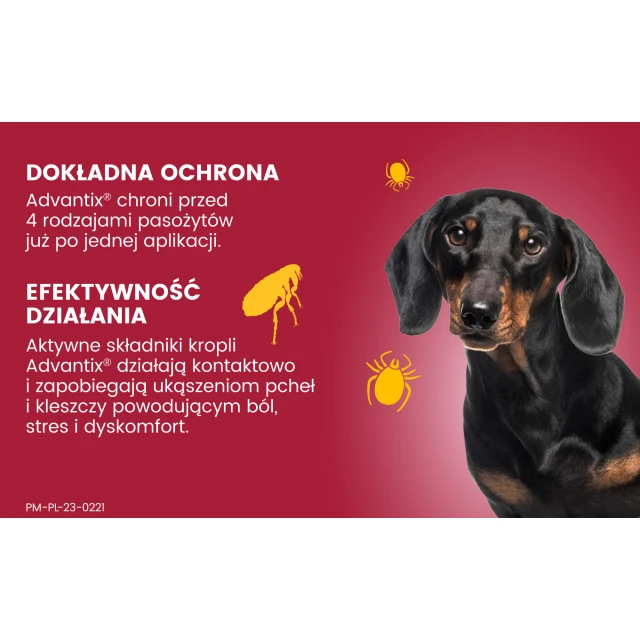 Краплі для собак Bayer Advantix від кліщів і бліх 4–10 кг 1 мл (5909997024035)