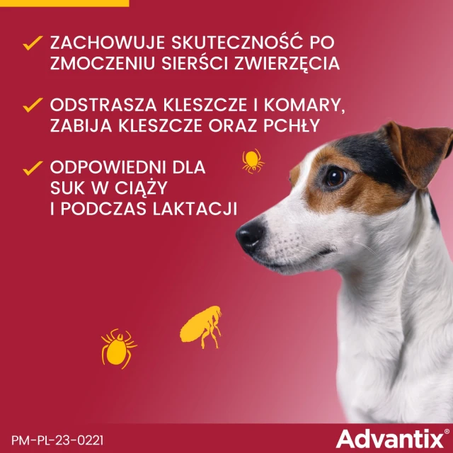 Краплі для собак Bayer Advantix від кліщів і бліх 4–10 кг 1 мл (5909997024035)