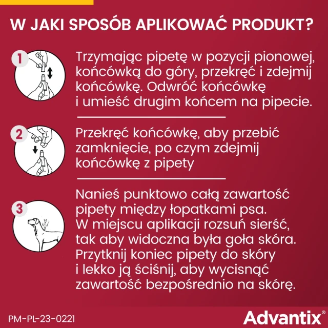 Краплі для собак Bayer Advantix від кліщів і бліх 4–10 кг 1 мл (5909997024035)