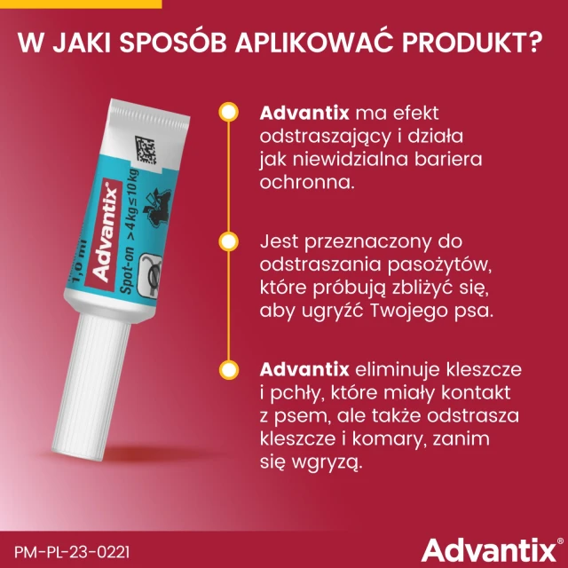 Краплі для собак Bayer Advantix від кліщів і бліх 4–10 кг 1 мл (5909997024035)
