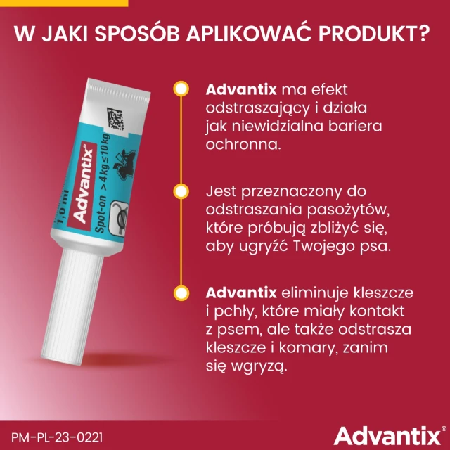 Краплі для собак Elanco Advantix 4–10 кг 4 шт x 1 мл (5909997024066)